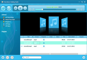 Showing the main window in Tenorshare iGetting Audio